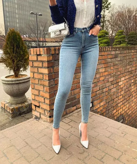 2024 New Women High Waist Skinny Jeans Fashion Slim Fit Buttocks Sexy Stretch Denim Pencil Pants Street Casual Trousers XS-2XL