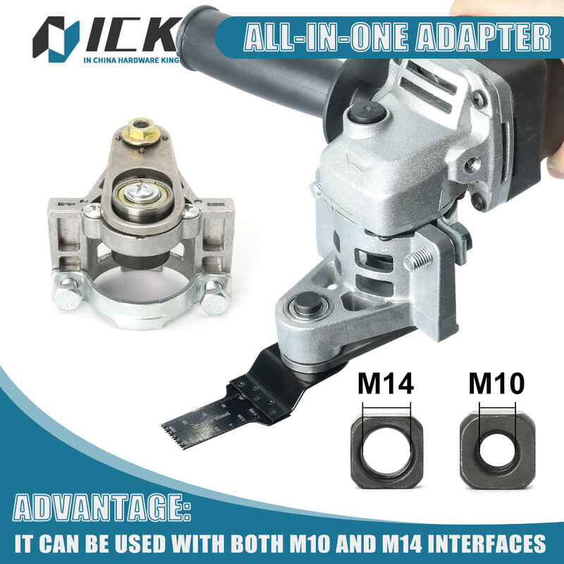 Jednoczęściowy adapter uniwersalny do szlifierki kątowej z gwintem M10 M14 do polerowania typów 100 i 125 - akcesoria do narzędzi oscylacyjnych