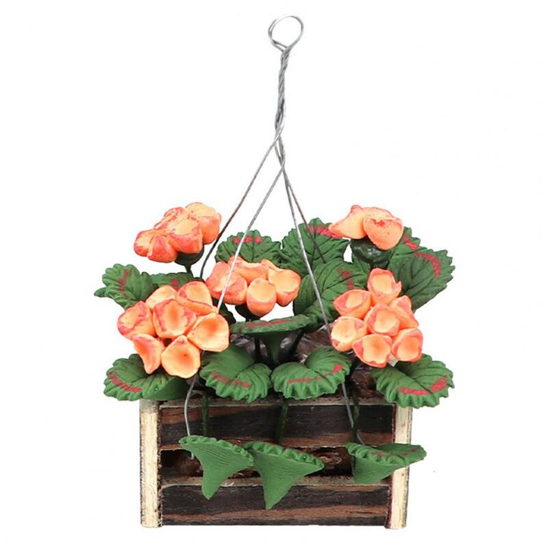 Miniature Hydrangea Potted Plant, Bonsai Model, Dollhouse Furniture, Decoração do jardim, Kids Toy, Acessórios, 1, 12