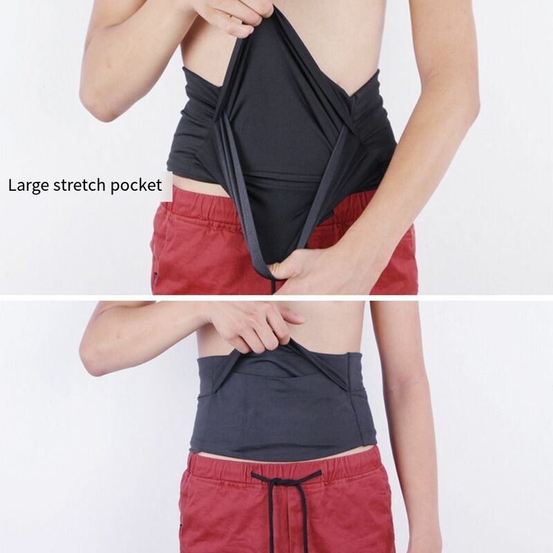 3 Pocket Running Waist Bag Multifunctional Invisible Elastic Mobile Phone Holder Colorful Adjustable Yoga Belt Bag Marathon
