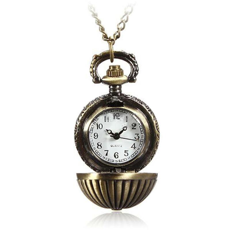 Металлические кварцевые часы в стиле стимпанк с подвеской в виде шара в стиле ретро