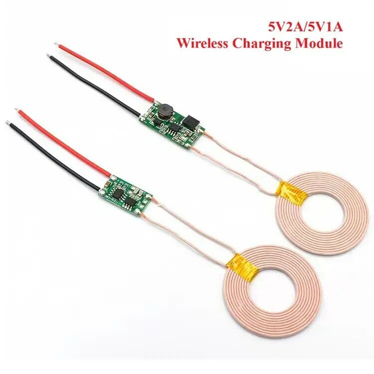 Wireless Charger Module 5v 1A 5V 2A Large Current Wireless Power Supply Module Transmitter Receiver Charging Coil Module DIY