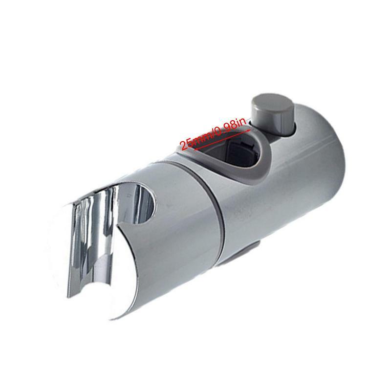 Shower Head Holder For Slide Bar Adjustable Holder Slider Clamp Bathroom Replacement 360 Degree Rotation Sprayer Holder