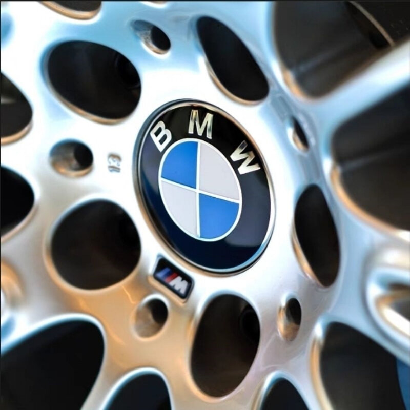 Tapas de cubo de rueda de coche, emblema para BMW E90, E60, E61, E93, E87, E36, E46, E39, E53, F30, F20, F10, F15, X1, X3, X5, X6, 68mm, 56mm, 4 piezas