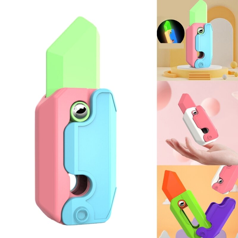 Anti-Angst 3D Mes Speelgoed voor Volwassen Fidgets Mes Nieuwigheid Zwaartekracht Spinner Speelgoed voor Jongen Meisjes Autisme