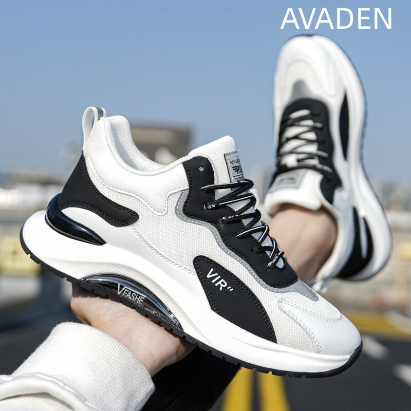 Men's Casual Shoes Round Toe Lightweight Walking Platform Outdoor Trendy All-match Breathable Fashion Shoes Spring Autumn Main