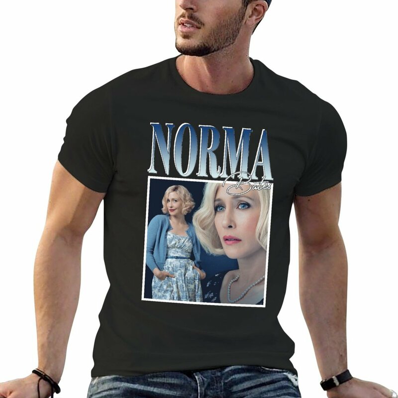 Norma Bates T-Shirt Esthetische Kleding Jongens Dierenprint Shirt Heren T-Shirt