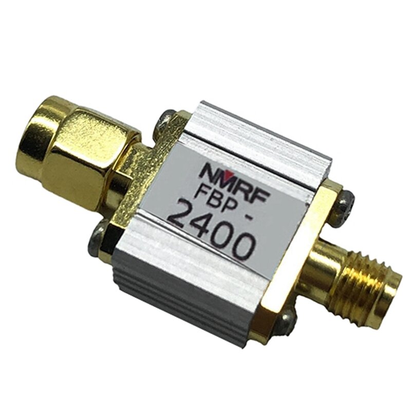 2X FBP-2400 2.4G 2450Mhz Bandpass Filter Zigbee antigangguan Antarmuka SMA khusus