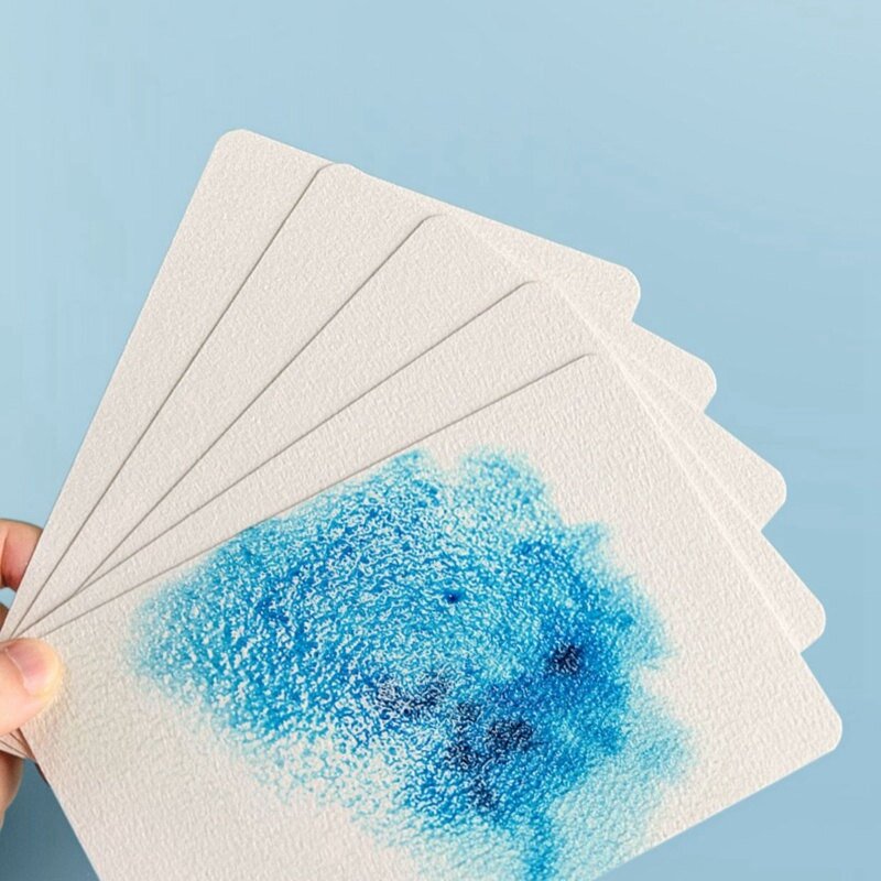 โปสการ์ดกระดาษสีน้ำขนาด300กรัม/ทรงกลมขนาด20แผ่นสำหรับใช้ทาสีอุปกรณ์การเรียน