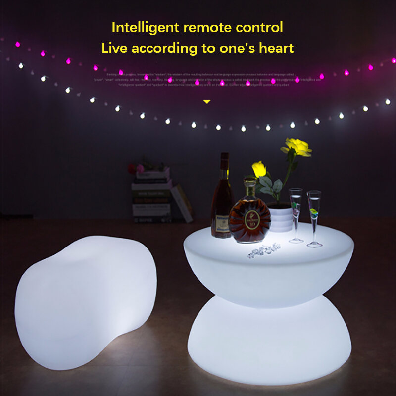 Яркая Современная атмосферная лампа, светодиодный креативный люминесцентный кофейный столик, USB лампа с дистанционным управлением, Декор, мебель для бара