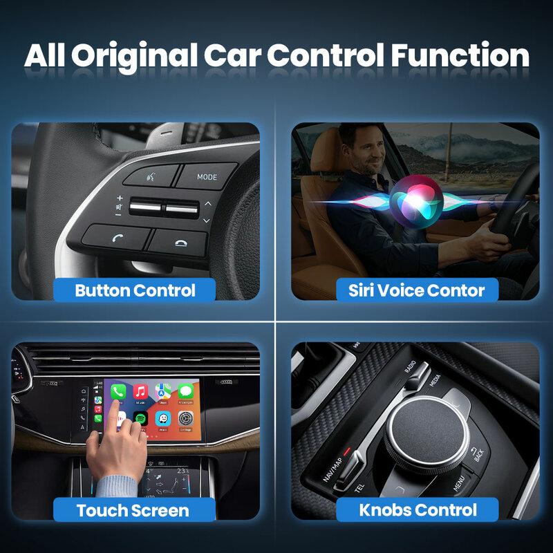 Timeknow Draadloze Carplay Adapter Voor Iphone Auto Spelen Ai Box Voor Auto Oem Bedrade Carplay Usb Dongle Android Auto Draadloze Verbinding