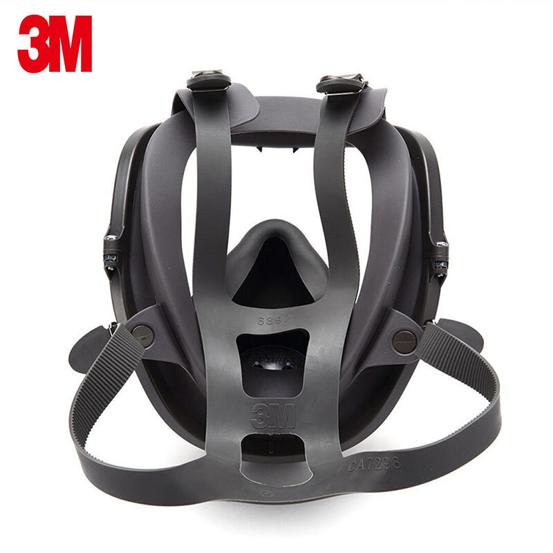 3M-mascarilla de Gas para pulverización de pintura, máscara industrial de Gas de cara completa, máscara de seguridad con filtro de polvo, máscara facial completa, 6800