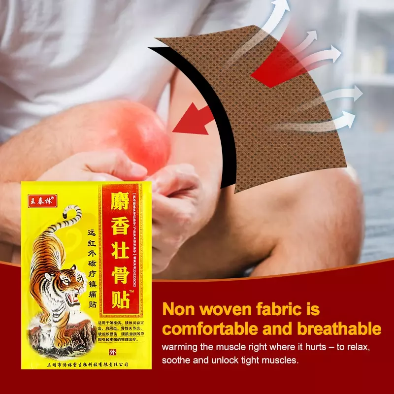 Hot Sale Tiger Analgesic Patches Muscle Joint Pain Relief Sticker Rheumatoid Arthritis Painkiller Care Medical Plaster