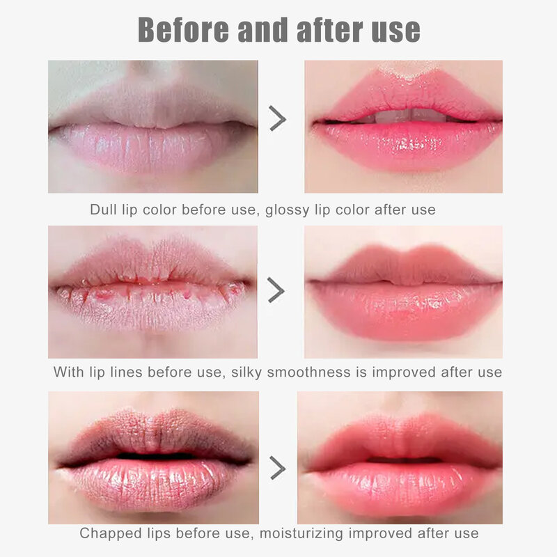 Lip Plumping Gloss Oil Bálsamo Hidratante, Esfoliante Lip Balm, Pink Lips Care Hidratante, Maquiagem Feminina, Cosméticos Coreanos