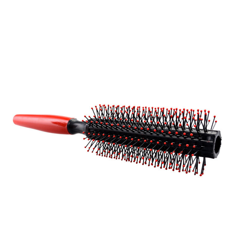 Sisir rambut bulat, sisir sisir sisir pengeriting gagang plastik profesional Anti statis alat penata rambut Salon 1 ~ 20 buah