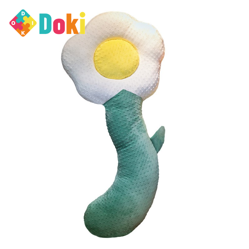 DokiToy ใหม่ Sun ดอกไม้ยาวหมอน Nordic Home ผู้ชายและผู้หญิง Sleeping คลิปขาหมอนบ้านโซฟาหมอนดอกไม้2023