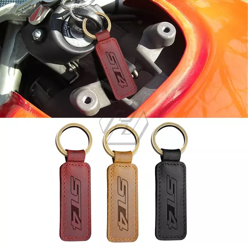 سلسلة مفاتيح من جلد البقر للدراجة النارية لدوكاتي ، حلقة رئيسية ، دراجة ستريبيكي ، ST4 S ، ABS