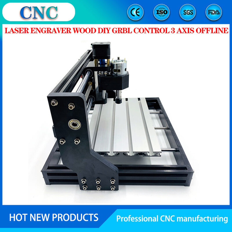 Cnc Router 3018 Pro Laser Graveur Hout Diy Grbl Controle 3 Axis Met Offline ,Pcb Freesmachine, hout Router,Craved Op Metalen