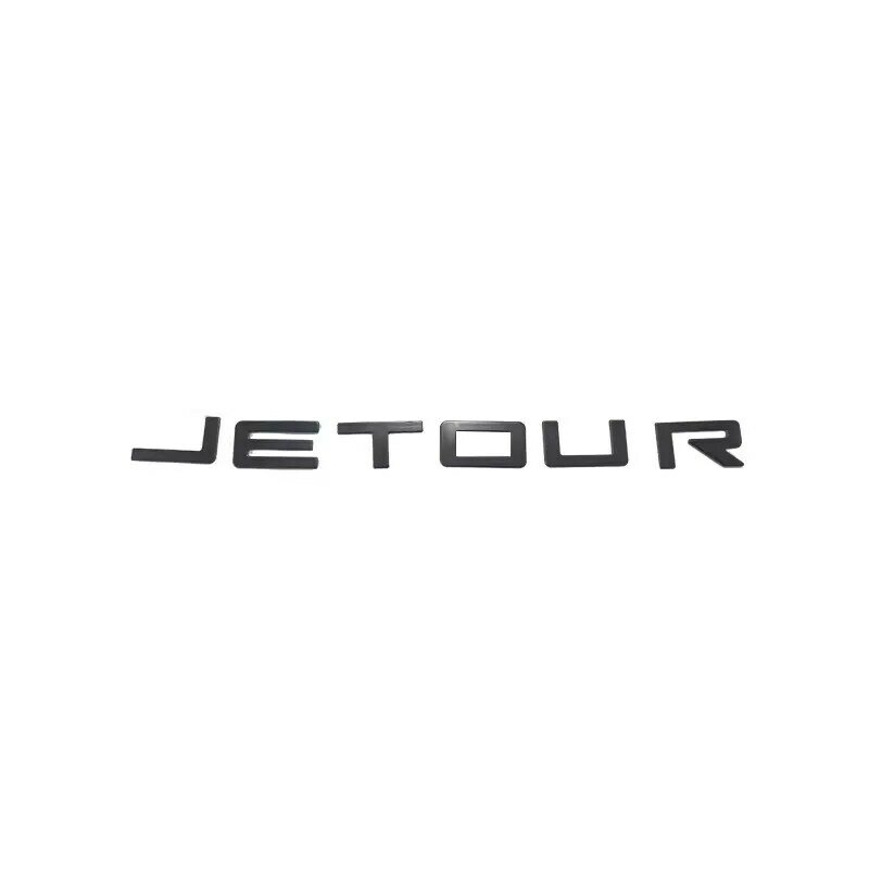 Dla Chery Jetour T2 z przodu z tyłu Logo czarna naklejka błyszczący 1 szt