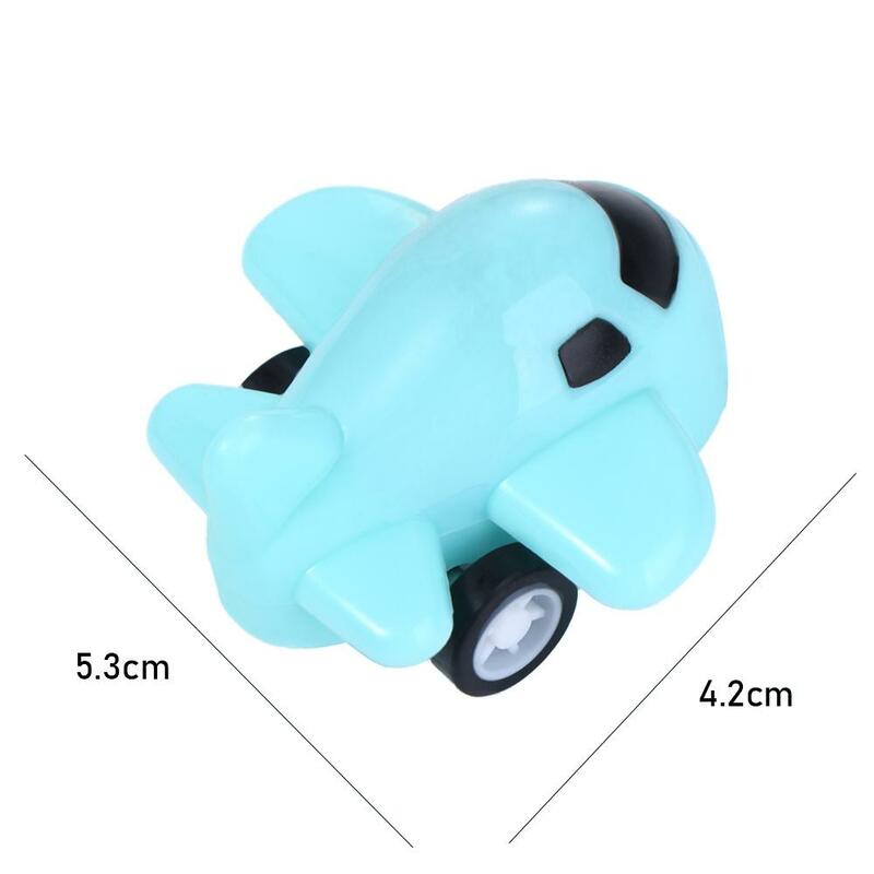 Macaron Kids Baby Plastic Small Airplane Airplane Model Toy Q Version Airplane Pull Back Airplane Pull Back Toys