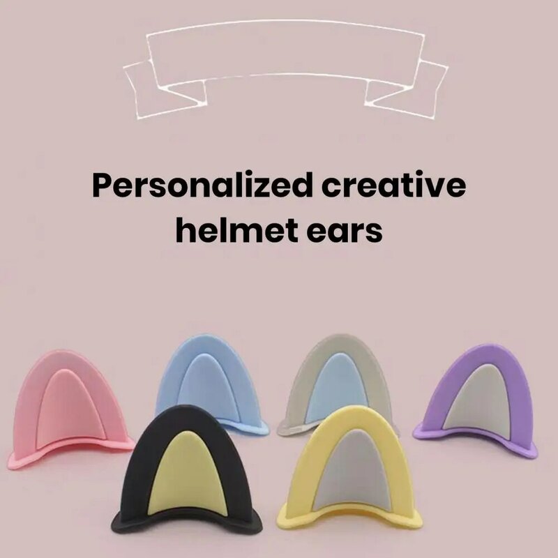Motorcycle Helmet Ears Decorations Vibrant Color Helmet Ear Decor Easy to Install Novelty Ears Adorable Helmet Accessories