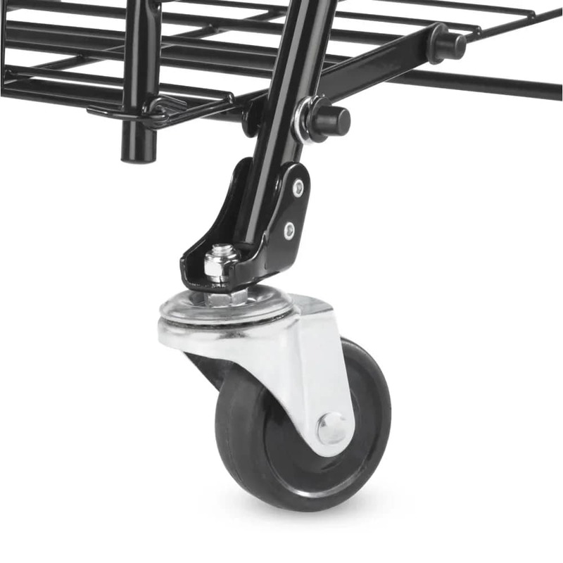 Mainstays Adjustable Steel Rolling Multi-Use Cart, Black