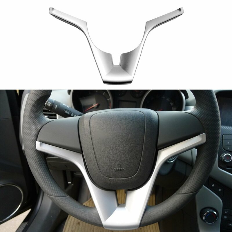 ABS Steering Wheel Panel Cover Trim Protector Cover Panel Decoration Auto Accessories For Chevy Chevrolet Cruze 2009-2015