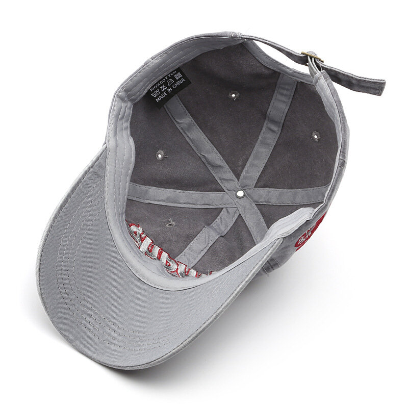 メンズとレディースの野球帽,文字が刺繍された野球帽,ヴィンテージスタイル,ウォッシュドコットン,ユニセックス,ヒップホップスタイル,2022