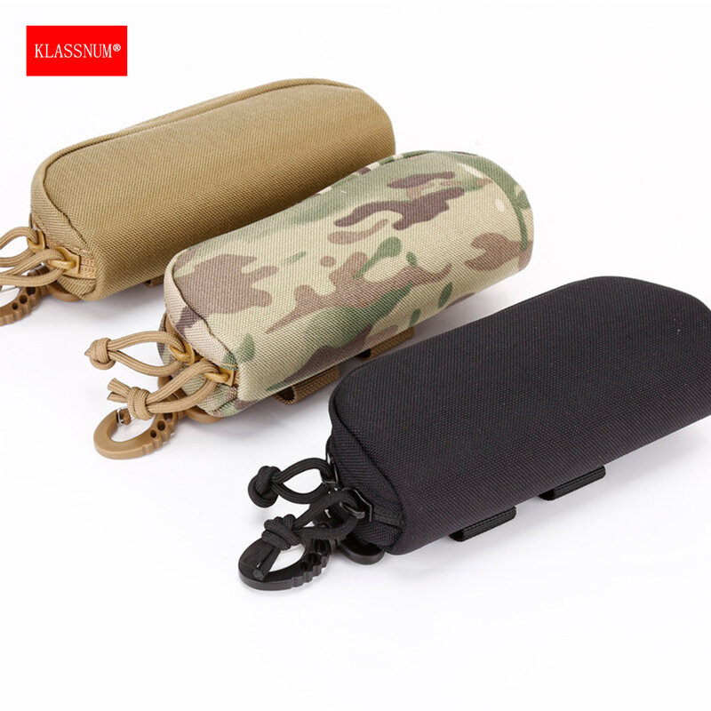Men Tactical Glasses Pouch Hard Sunglasses EDCNylon Waist Pack Eyeglasses Case Bag Utility Military Army Hunting Accessories
