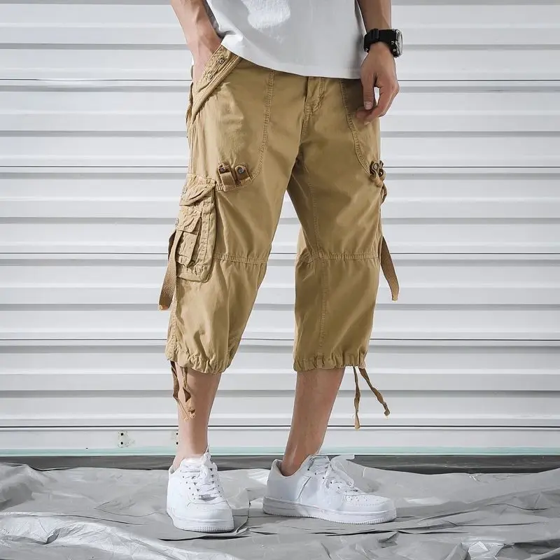 Krótkie spodnie bermudy dla mężczyzn na kolanach i moro walka długie męskie szorty Cargo luksusowy projektant Homme nowe w 2024 modzie darmowa wysyłka