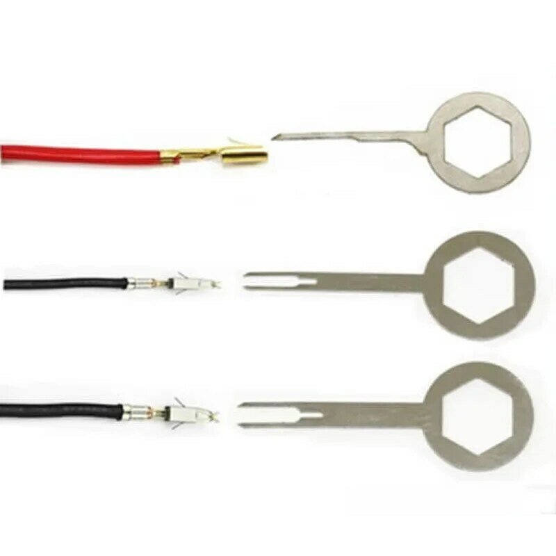 3Pcs Electrical Terminal Wiring Crimp Connector Pin Removal Key Tool Terminal Removal Repair Tool Cable Plug Remove Pin Puller