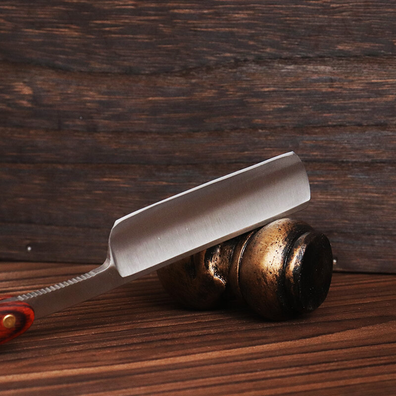 Парикмахерская бритва Профессиональный салонный нож для удаления усов инструменты из нержавеющей стали острые складные бритвы с деревянной ручкой