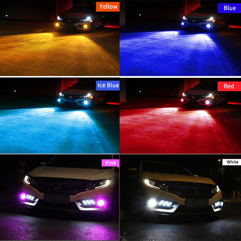 1 par carro conduziu a luz de nevoeiro para ford escape 2007 - 2012 auto foglamp bulbo branco iluminação 12v 6000k carro lâmpadas acessórios do carro