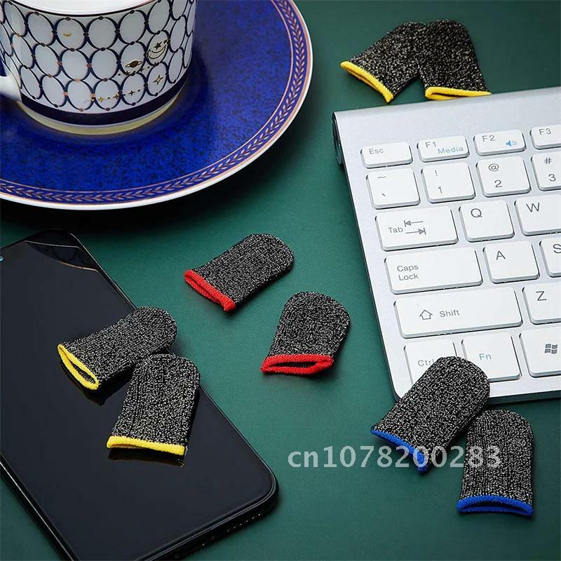 Ademend Anti-Zweet 2 Stuks/1 Paar Vingerhoes Niet-Kras Touchscreen Gevoelige Gaming Duimhandschoenen Voor Mobiele Pubg