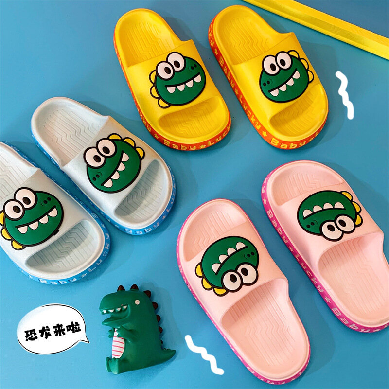 Summer Boys Slipper Cute Fruit Soft Sole Slippers For Boys Toddler Kids Flip Flops Shoes Non-slip House Slippers