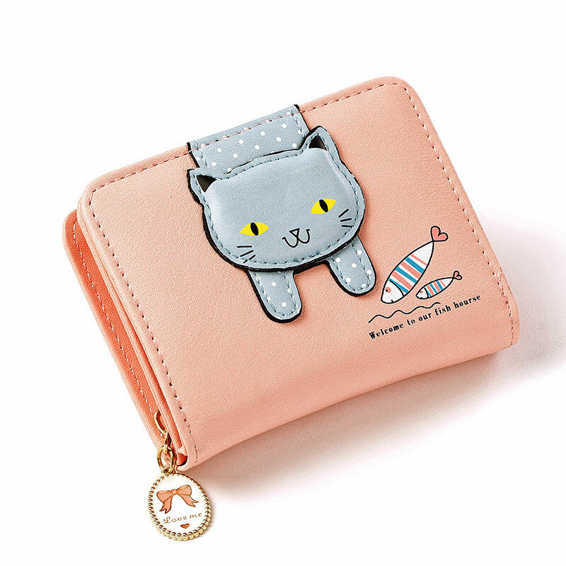 Portefeuille Anime Portable pour femme, petit sac à main de luxe, pochette mignonne, poche à monnaie