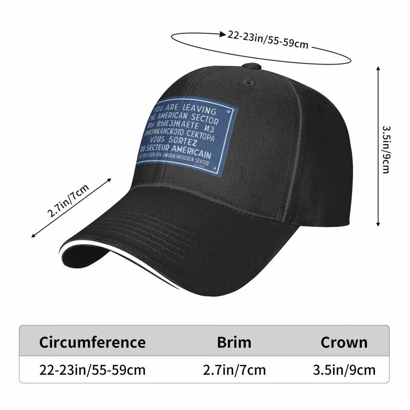 New You Are Leaving The American Sector Baseball Cap Male cute Hat Men's Women's
