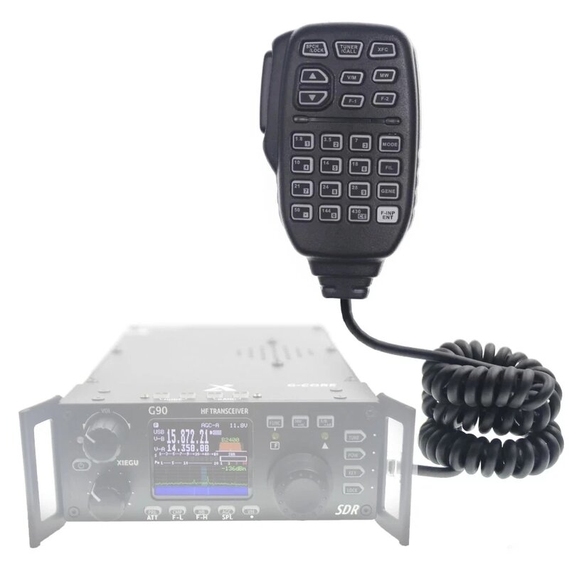 Xiegu g90 x6100 walkie talkie zubehör lautsprecher mikrofon usb prorg armming kabel halter tasche für g90s xpa125b x5105 x6100 & g90