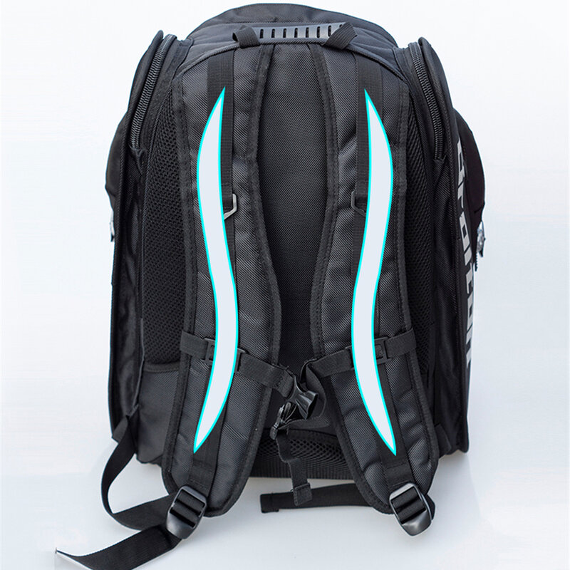 Professional Waterproof Roller Skating Backpack Size S L Inline Speed Skate Bag Black Blue Rose for 3X110mm 4X100/110mm Wheel