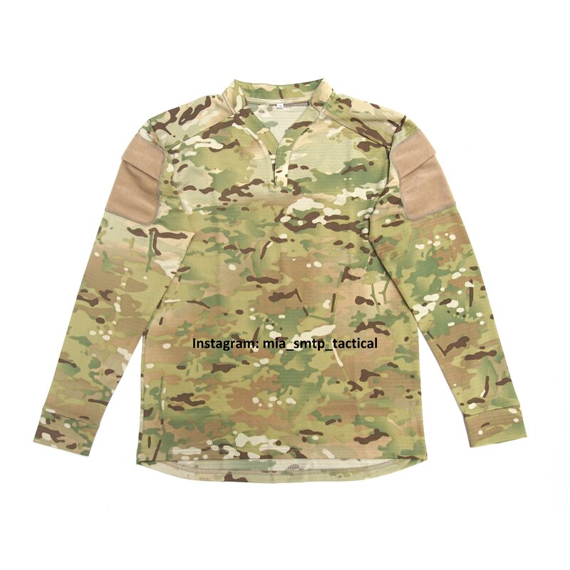 SMTP002 mangas compridas VS camisa de combate tático para homens, camo militar camiseta, algodão, mangas compridas