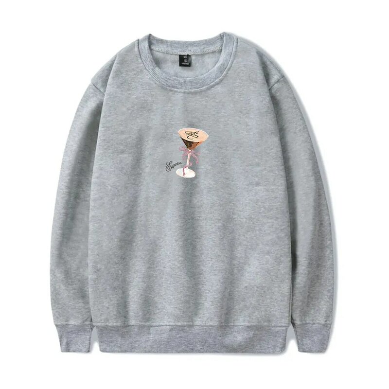 Sabrina Carpenter O-Neck Sweatshirts para homens e mulheres, pulôver manga comprida, roupas espresso, moda