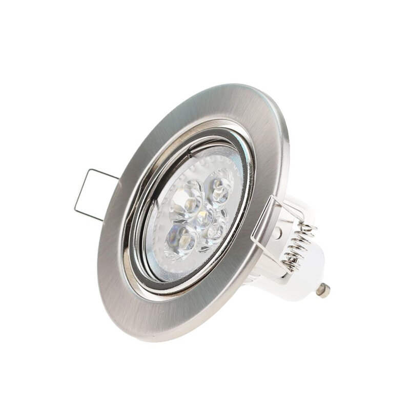 10 sztuk/partia pierścienie sufitowe żarówki halogenowe LED wpuszczone sufitowe okrągłe GU10 MR16 oprawa do oświetlenia domu