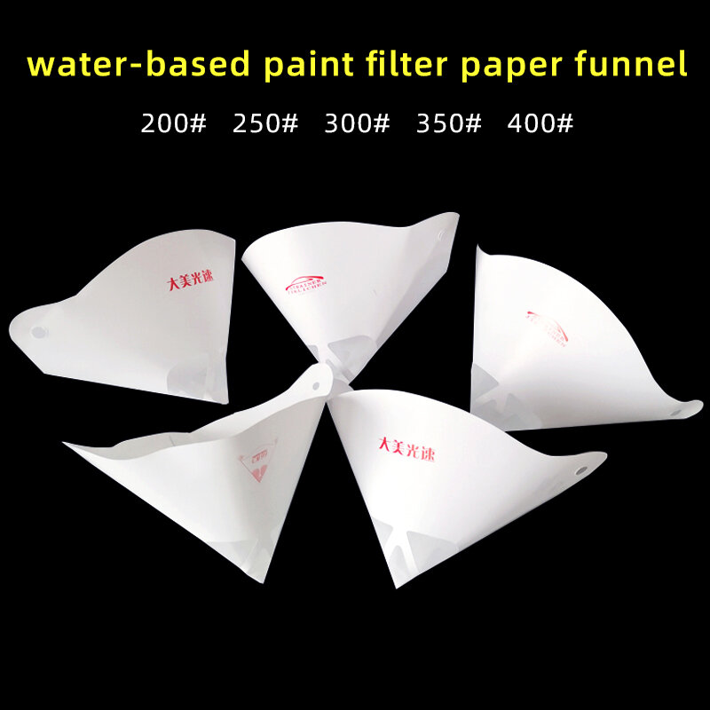 20 PCS Automotive Paint Filter Impurities Disposable Paper Funnel Filter Nylon Mesh 200  300  400 Mesh Paint