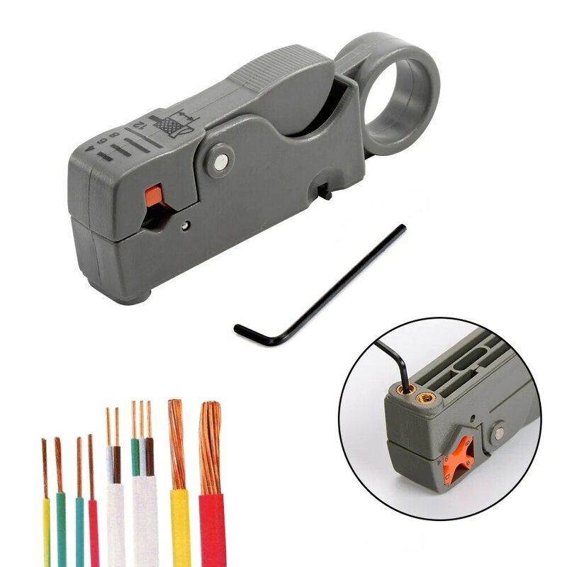 Szczypce do ściągania izolacji Decrustation drut kabel narzędzia striptizerka ze stali nierdzewnej, sześciokątny klucz Accessorie izolowane elektryczne proste