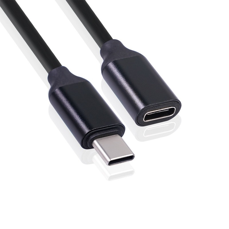 60W Type-C Male To Female Extension Cable 3A 20V USB Power Supply 0.5/1/1.5m Charging Cord Wire Extending Connector Cord Line