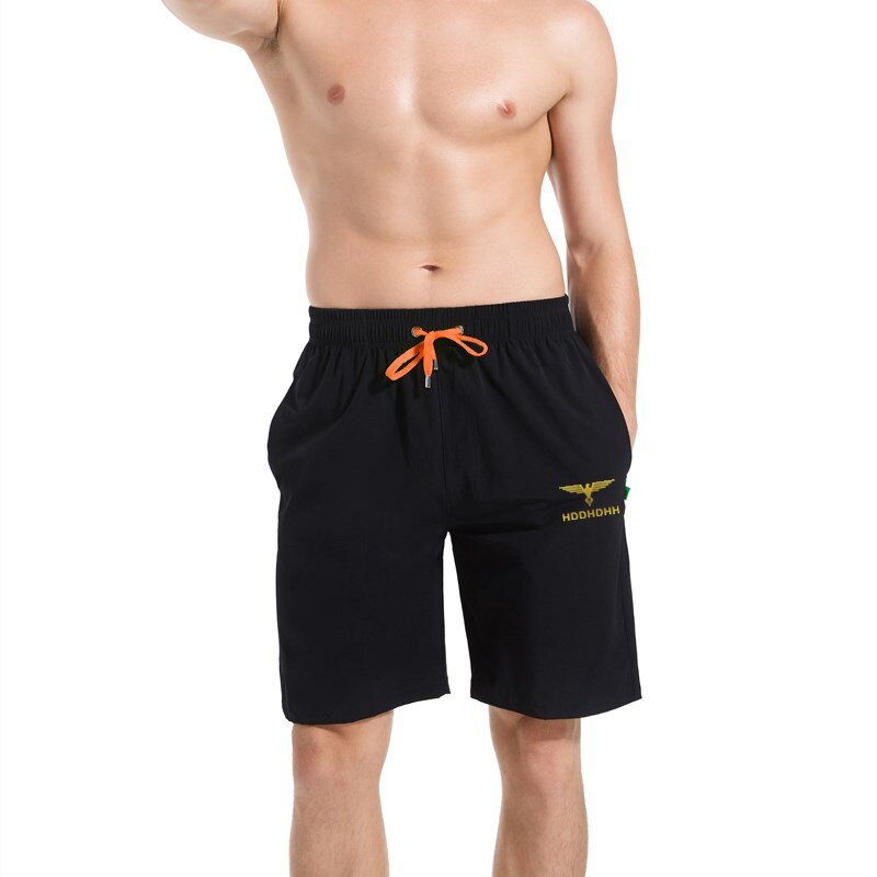 Shorts de praia casual masculino, calça da moda verão