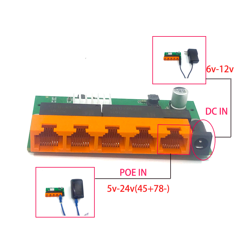Tp-relação do interruptor rj45 do gigabit do Desktop RJ45 do interruptor 10/100/1000mbps tp do gigabit do porto do modelo novo do OEM 5