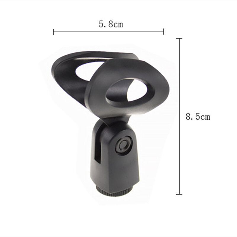Universal High Quality Microphone Clip Clamp Durable Plastic With Adapter For Handheld Mic Mount Holder Stage Exhibition Hall