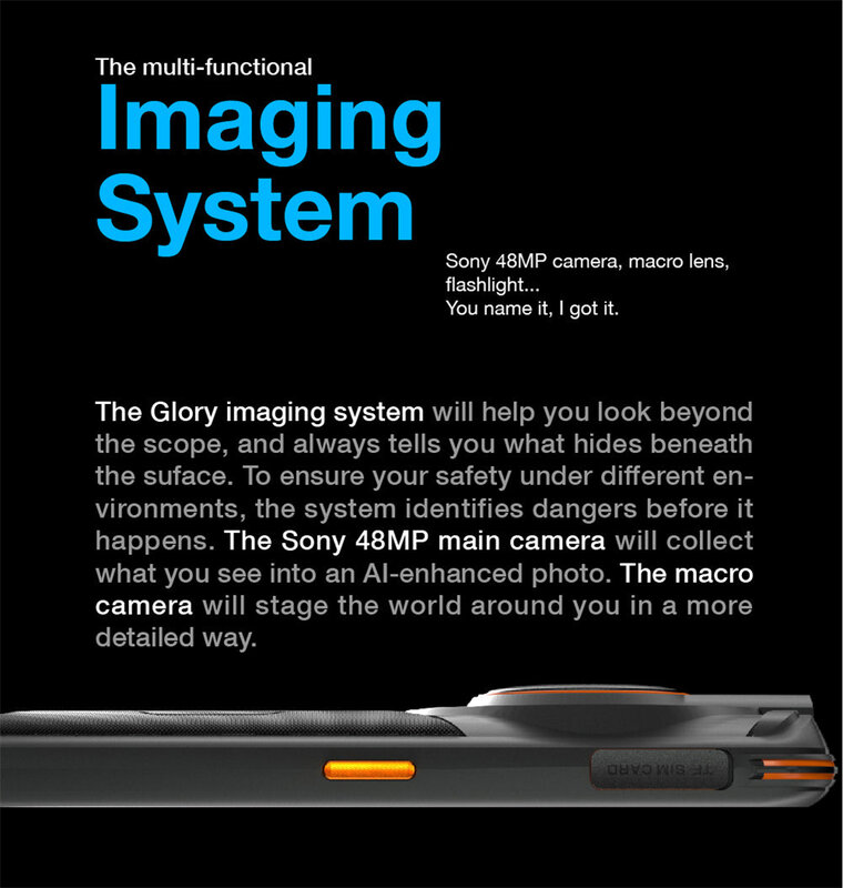 Смартфон AGM Glory 5G Rugged 8G + 256G Android 11 NFC 6200 мАч Arctic Battery 6,53 дюйма