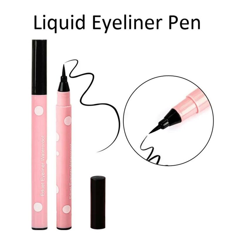 Black/brown Liquid Eyeliner Waterproof Long Lasting Pencil Eyeliner Quick Liquid Drying Natural Pen Cosmetic Not Bloom Line F1X3